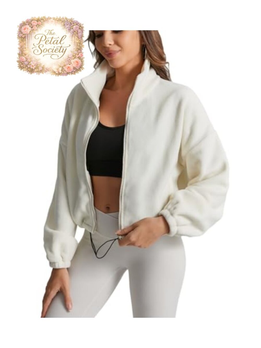 Women's Fleece Winter Hiking Jacket Cozy Soft Polar Fleece Full Zip
